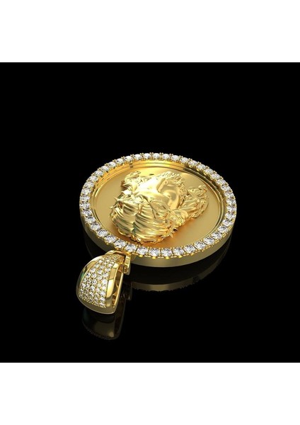 Moda Erkek Altın Renkleri Isa Baş Erkek Kişilik Takı Kolye (Yurt Dışından) modelleri