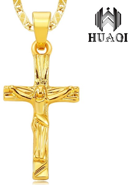 Huaqı Çapraz Erkek/kadın Takı Noel Trendy Haç Isa Zincir Kolye (Yurt Dışından) fiyatları