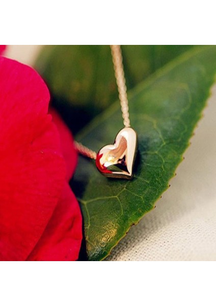 Kadın Moda Altın Kalp Önlük Bildirimi Zincir Takı Kolye (Yurt Dışından) modelleri