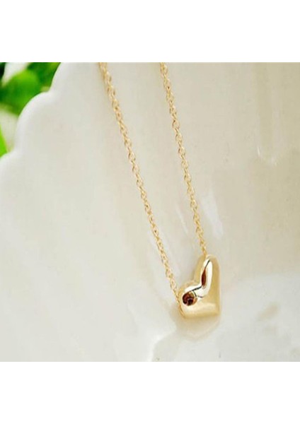 Kadın Moda Altın Kalp Önlük Bildirimi Zincir Takı Kolye (Yurt Dışından) fırsatları
