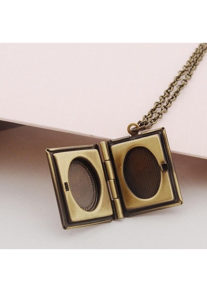 Retro Oyma Fotoğraf Çerçevesi Unisex Takı Kolye (Yurt Dışından) indirimleri