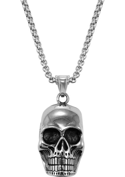 Moda Erkek Kafatası Lüks Vintage Korku Kolye (Yurt Dışından) fiyatları