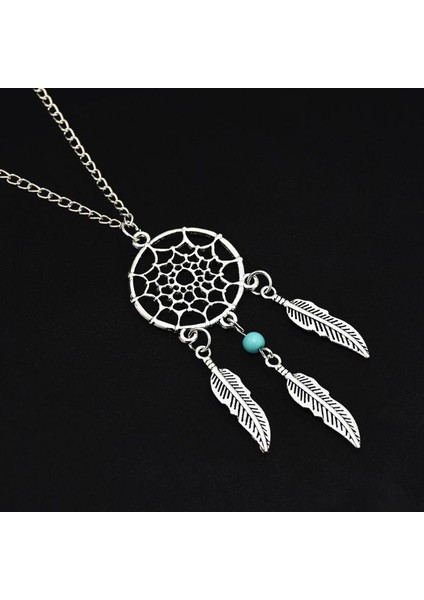 Kadın Sarkan Yaprak Charms Telkari Kabile Dream Catcher Kolye (Yurt Dışından) modelleri