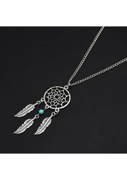 Kadın Sarkan Yaprak Charms Telkari Kabile Dream Catcher Kolye (Yurt Dışından) fırsatları