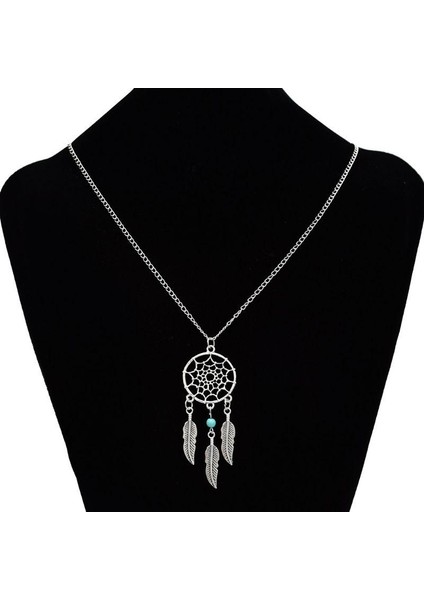 Kadın Sarkan Yaprak Charms Telkari Kabile Dream Catcher Kolye (Yurt Dışından) indirimleri