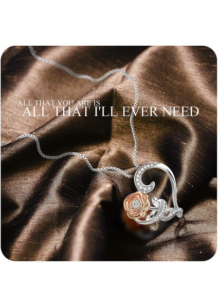 Kadın Kalp Gül Gerdanlık Takı Için Paslanmaz Çelik Kolye (Yurt Dışından) modelleri