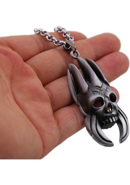 Oyun The Witcher Erkekler Için Metal Gümüş Zincir Punk Vahşi Avı Kurt Kadın Kolye (Yurt Dışından) modelleri