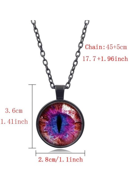 Kadın Kaplama Cabochon Takı Ejderha Kedi Gözü I Charm Moda Kolye (Yurt Dışından)