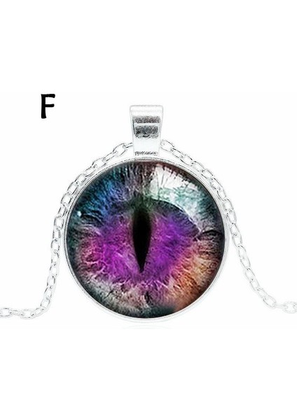 Kadın Kaplama Cabochon Takı Ejderha Kedi Gözü I Charm Moda Kolye (Yurt Dışından)
