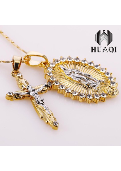 Huaqı Meryem Ana + Haç Inrı Haç Isa Parçası Kolye (Yurt Dışından) fırsatları