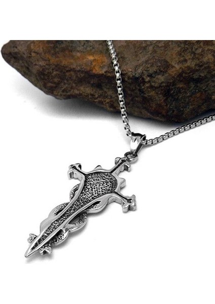 Retro Çapraz Moda Erkekler Beş Köşeli Kılıç ve Erkek Parti Için Kolye (Yurt Dışından) fiyatları