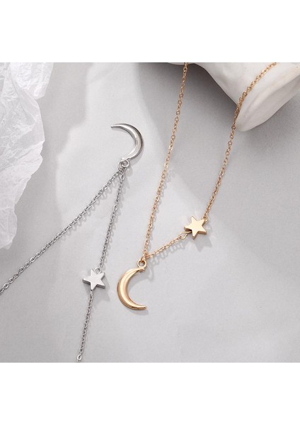 Romantik Ay Yıldız Kadın Klavikula Büyüleyici Mizaç Takı Kadınlar Için Kız Arkadaşı Sevgililer Günü Gi Kolye (Yurt Dışından) indirimleri
