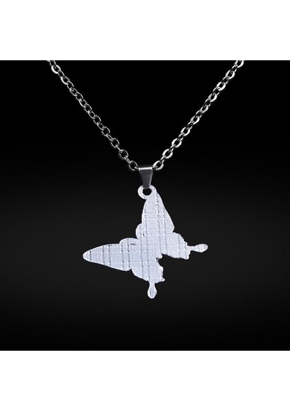 Kelebek Paslanmaz Çelik Sıcaklık Kontrolü Renk Değişimi Zinciri Mücevherat Kolye (Yurt Dışından) indirimleri