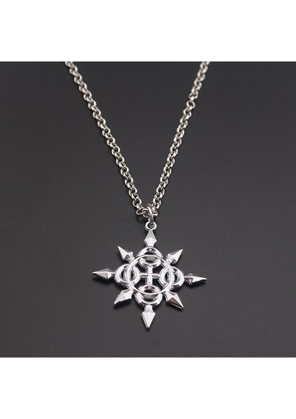 Kingdom Hearts Axel Ebedi Alevler Metal Cosplay Logosu Kolye (Yurt Dışından)