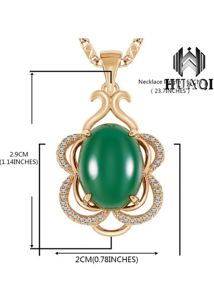 Huaqı Benzersiz Zümrüt Zincir Kadınlar Için Moda Takı Kadınlar Için Kolye (Yurt Dışından) fiyatları