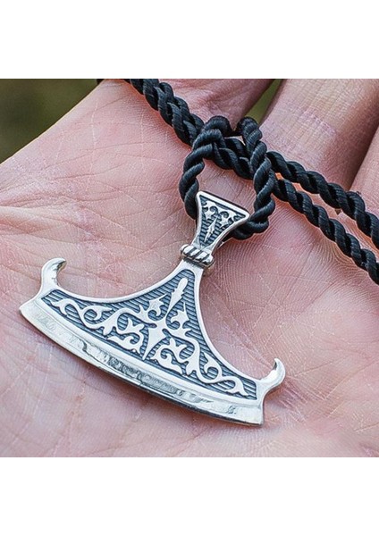 Moda 36L Paslanmaz Çelik Balta Erkek Retro Takı Anıt Kolye (Yurt Dışından)