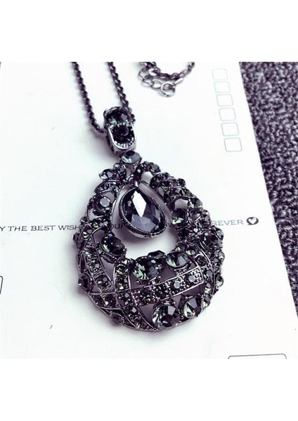 Kadın Modası Vahşi Su Damlası Charm Uzun Kazak Kolye (Yurt Dışından) fiyatları