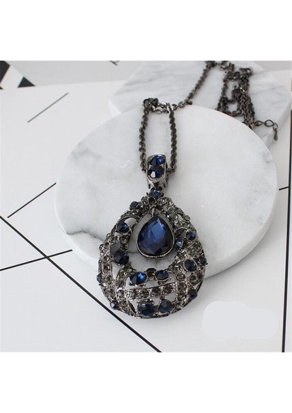 Kadın Modası Vahşi Su Damlası Charm Uzun Kazak Kolye (Yurt Dışından) fırsatları