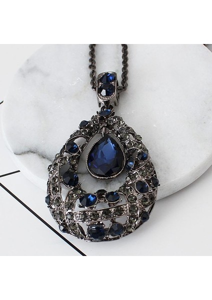 Kadın Modası Vahşi Su Damlası Charm Uzun Kazak Kolye (Yurt Dışından) indirimleri