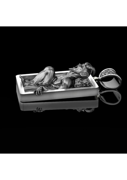 Şeytan Punk Vintage Boynuzlu Kafatası Kolye (Yurt Dışından) fırsatları