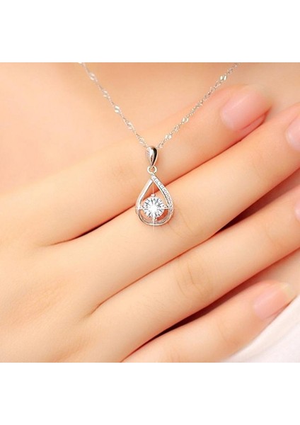 Su Damlacıkları Prenses Moda Takı Parlak Düğün Kolye (Yurt Dışından) indirimleri