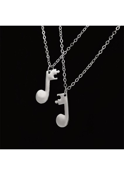 Çift Arkadaşlar Moda Müzik Notu Çift Aşk Takı Kolye (Yurt Dışından) fırsatları