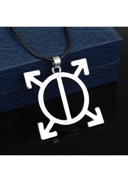 Mars'a Otuz 30 Saniye Triad Band Logo Deri Halat Kolye (Yurt Dışından)