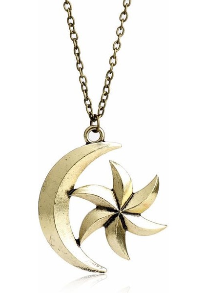 The Elder Scrolls Skyrim Vintage Ay Yıldız Kolye (Yurt Dışından)