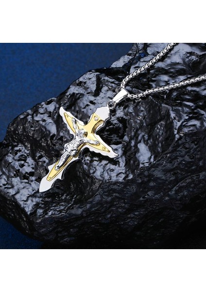 Moda Takı Alaşım Link Zinciri Isa Haç Kolye (Yurt Dışından)