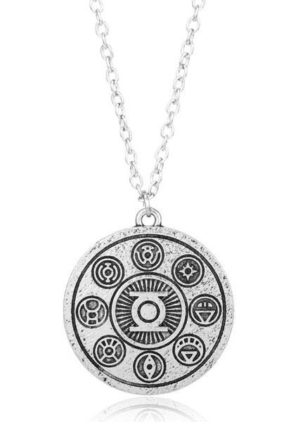 Kadın Erkek Metal Runik Zincir Kolye (Yurt Dışından)