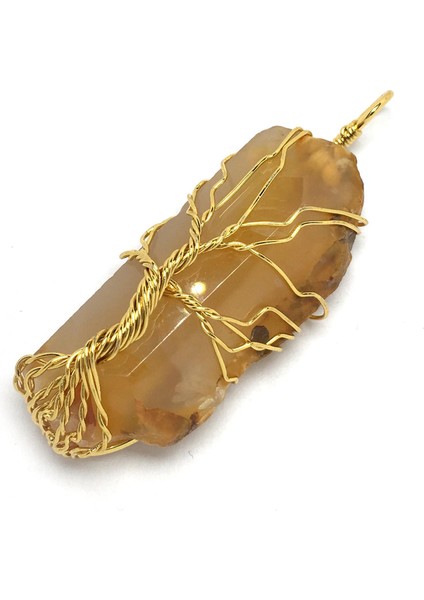 Düzensiz Bölüm Sarma Akik Silindirik Aşk Romantik Kristal Taş Charms Takı Yapımı Kolye (Yurt Dışından) modelleri