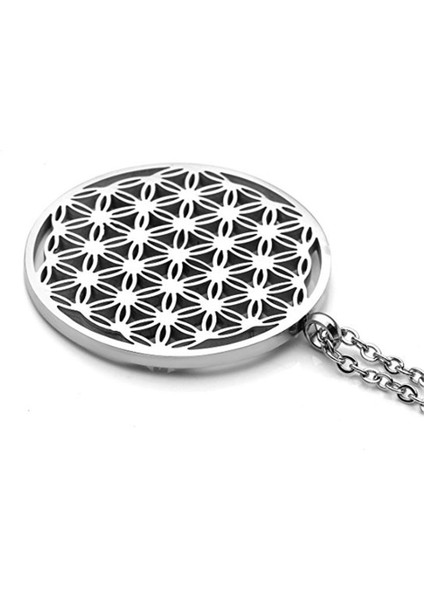 Erkekler Paslanmaz Çelik Hayat Çiçeği Mandala Kutsal Geometri Manevi Kadın Kolye (Yurt Dışından) modelleri