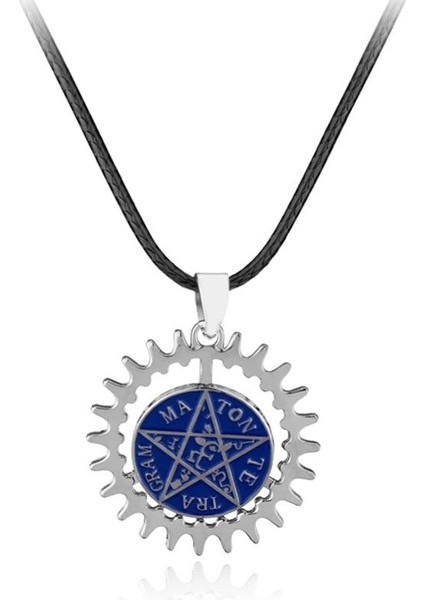 Siyah Butler Alaşım Pentagramı Pentagram Charm Ciel Sebastian Tapu Dönebilen Kolye (Yurt Dışından) fiyatları