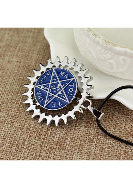 Siyah Butler Alaşım Pentagramı Pentagram Charm Ciel Sebastian Tapu Dönebilen Kolye (Yurt Dışından) indirimleri