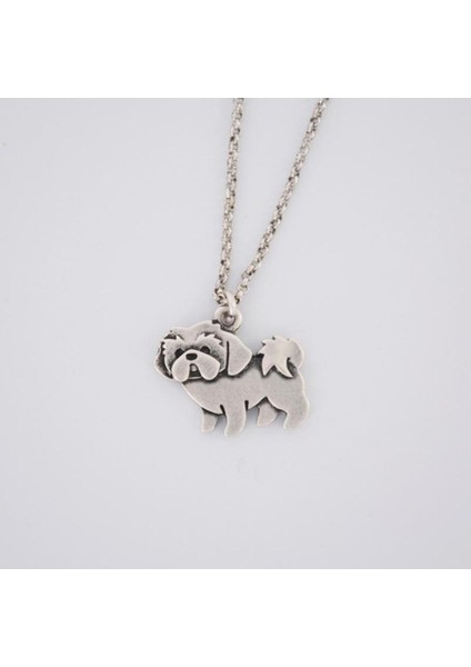 Vintage Yaka Hippi Tiny Shih Tzu Aslan Köpek Collier Kadın Erkek Kolye (Yurt Dışından) fiyatları