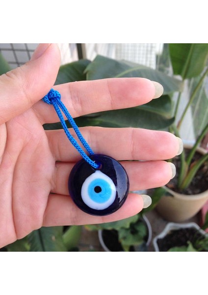 Peigu 1 Adet Lampwork Cam Türk Nazar Charm Araba Ev Muska Kabala Kolye (Yurt Dışından) modelleri