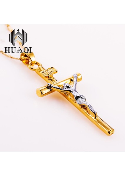 Huaqı Erkek ve Kadın Moda Alaşım Isa Haç Hip Hop Isa Dini Kolye (Yurt Dışından) fiyatları