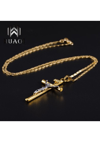 Huaqı Erkek ve Kadın Moda Alaşım Isa Haç Hip Hop Isa Dini Kolye (Yurt Dışından) modelleri
