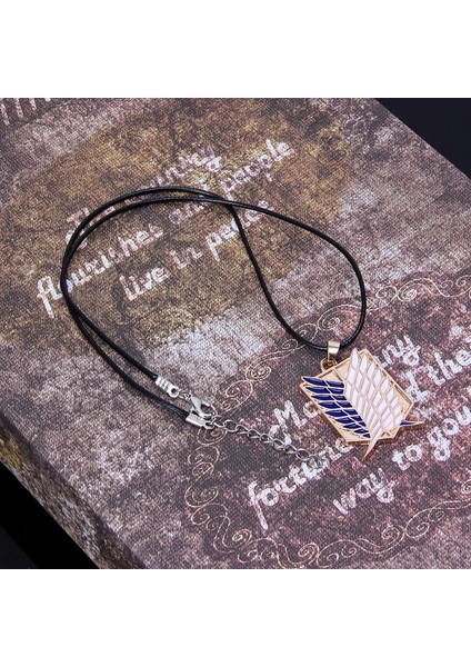 Wings Of Freedom Titanyum Cosplay Erkekler Titan Takı Saldırı Kolye (Yurt Dışından)