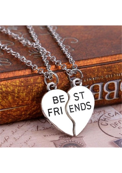 Bespmosp 2 Adet Best Friends Forever Bff Bulmaca Tuş Kilidi Kalp Dostluk Şerit Kolye (Yurt Dışından) fiyatları