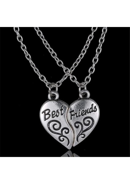 Bespmosp 2 Adet Best Friends Forever Bff Bulmaca Tuş Kilidi Kalp Dostluk Şerit Kolye (Yurt Dışından) modelleri