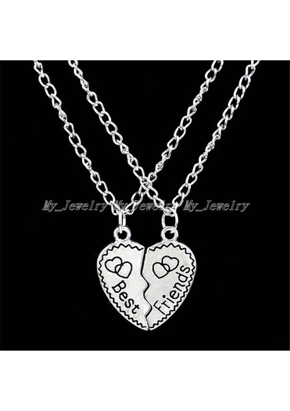 Bespmosp 2 Adet Best Friends Forever Bff Bulmaca Tuş Kilidi Kalp Dostluk Şerit Kolye (Yurt Dışından) fırsatları