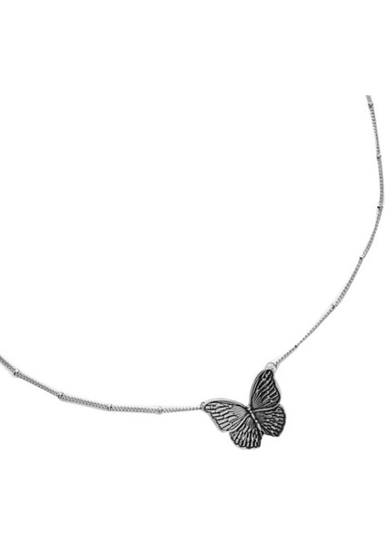 Xxww Avrupa ve Amerikan Retro Kelebek Alaşımlı Kaplama Dayanıklı Kolye (Yurt Dışından)