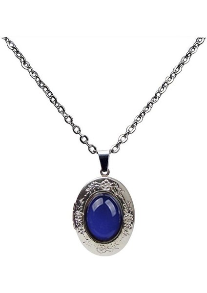 Renk Lockets Sıcaklık Oval Çerçeve Değişimi Açılabilir Fotoğraf Takı Kolye (Yurt Dışından) modelleri