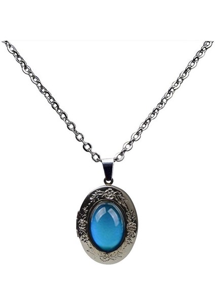 Renk Lockets Sıcaklık Oval Çerçeve Değişimi Açılabilir Fotoğraf Takı Kolye (Yurt Dışından) fırsatları