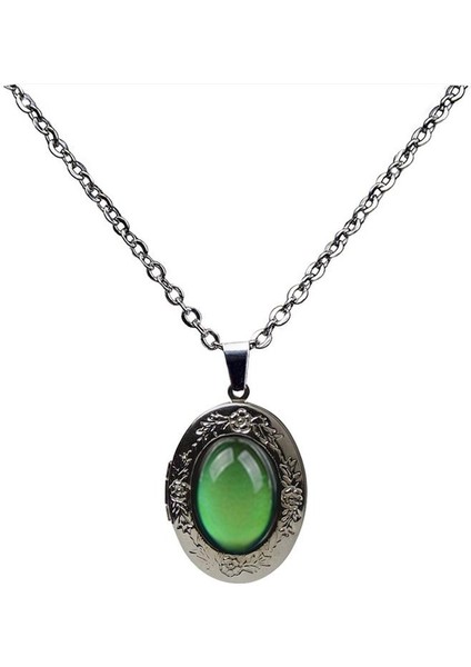 Renk Lockets Sıcaklık Oval Çerçeve Değişimi Açılabilir Fotoğraf Takı Kolye (Yurt Dışından) indirimleri