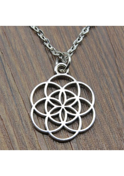 Wyısywg 1 Adet Metal Zincir Kadın Takı Küçük Hayat Çiçeği 25X20MM Kolye (Yurt Dışından) modelleri