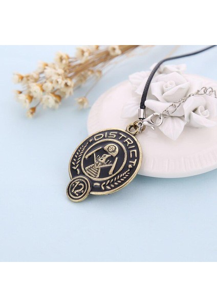 Açlık Oyunları Bölge 12 Logo Emaye Bronz Eski Moda Takı Kolye (Yurt Dışından)