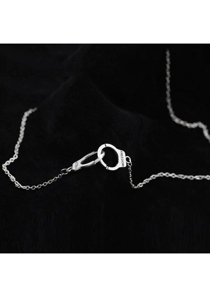 Lemfo Izle Yaratıcı Kelepçe Şekli Klavikula Zincir Moda Takı Kolye (Yurt Dışından)