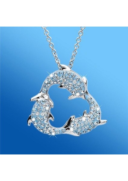 Nefis Sevimli Yunuslar Şanslı Kadın Doğum Günü Parti Takı Kolye (Yurt Dışından) modelleri